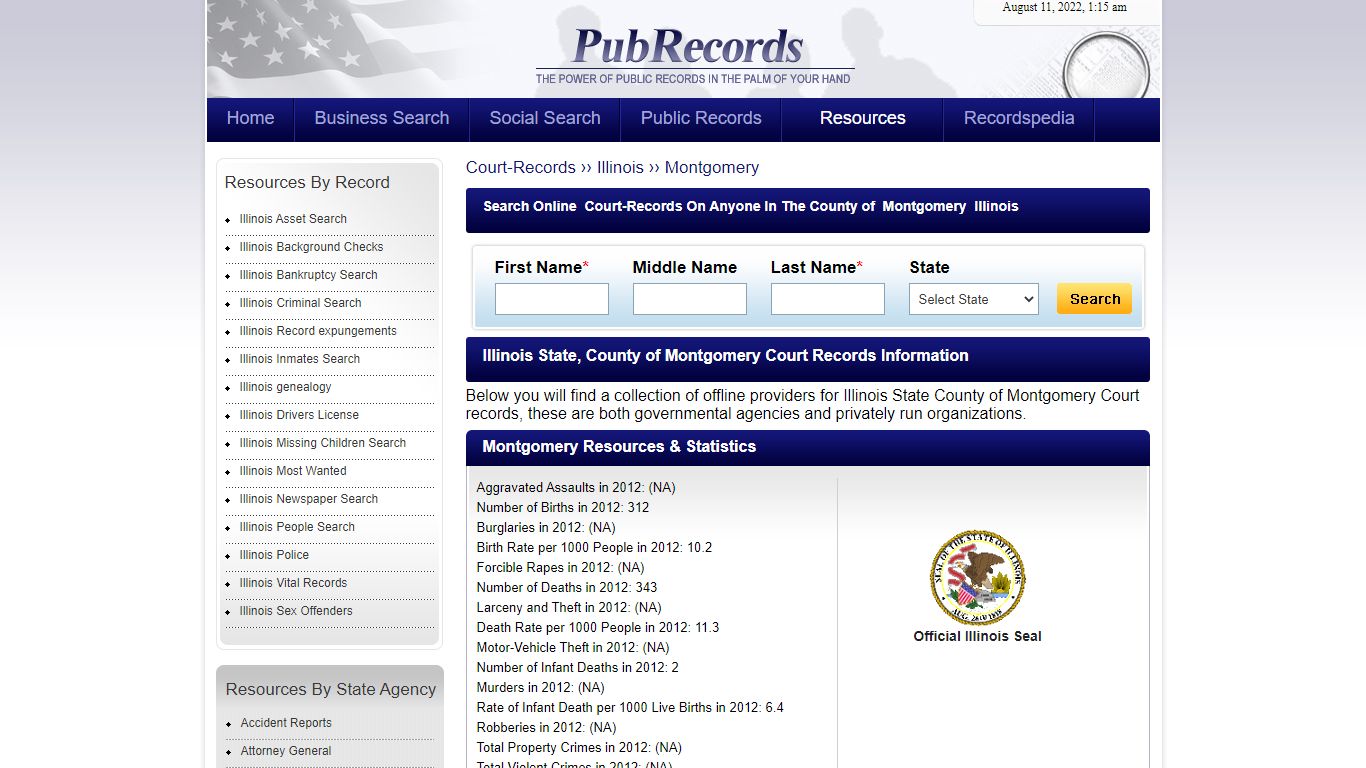Montgomery County, Illinois Court Records