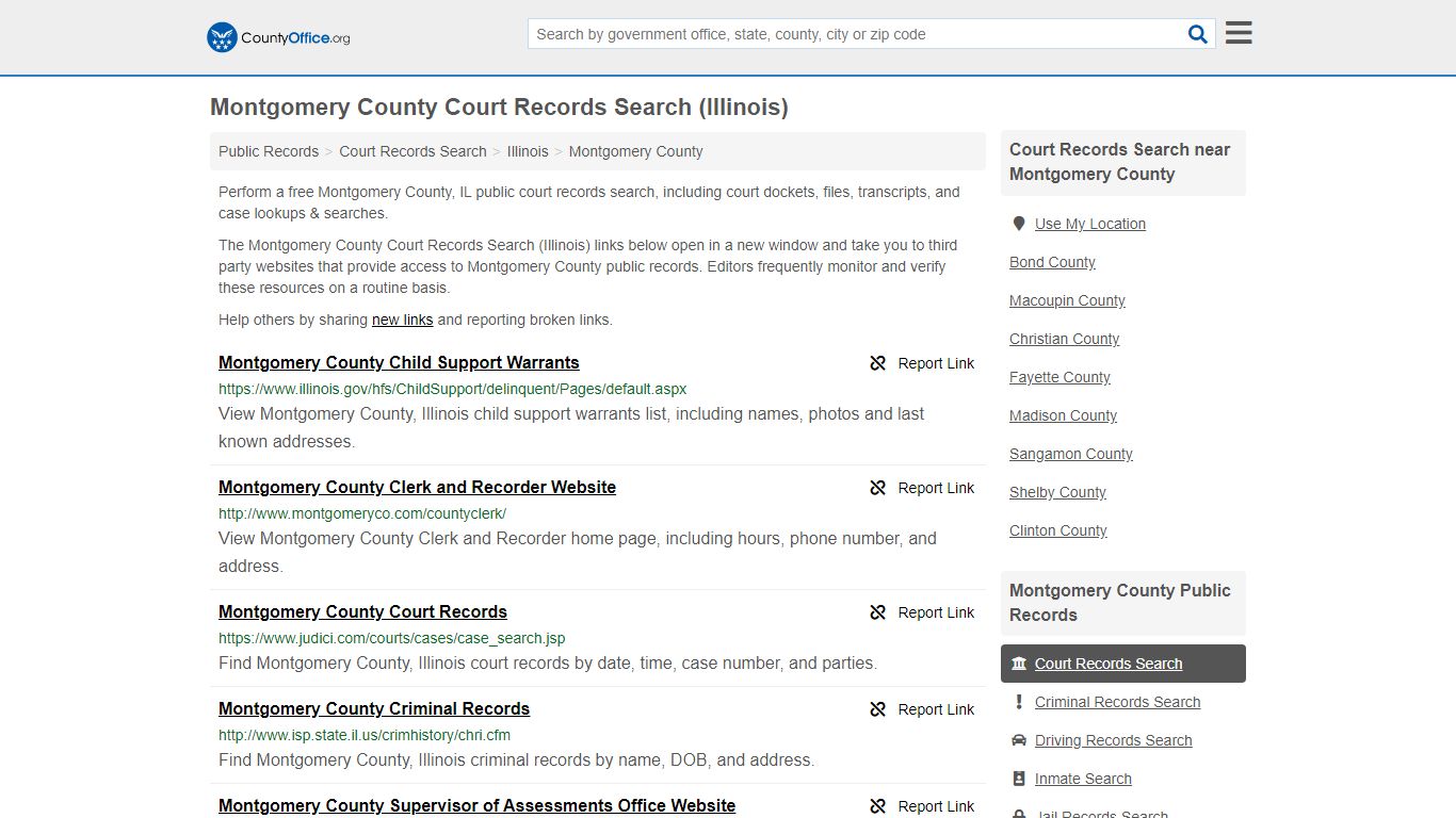 Court Records Search - Montgomery County, IL (Adoptions ...